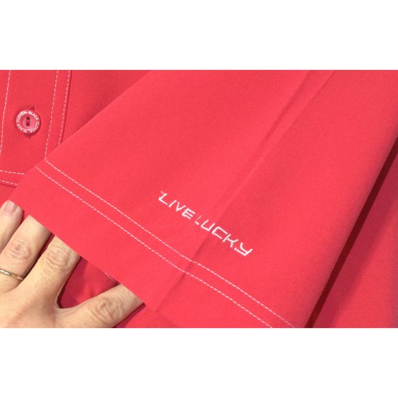 NWOT Black Clover Live Lucky Polo size Medium - Picture 4 of 6